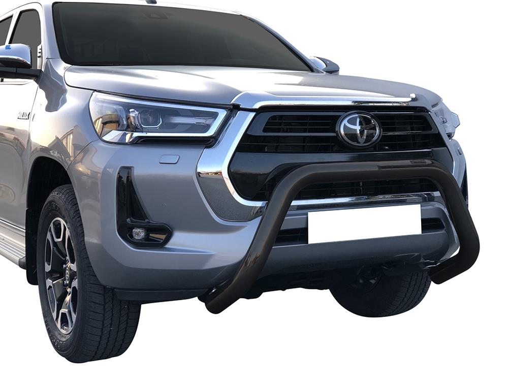 Protezione Anteriore-Super Bar Nero Ø 76 Toyota Hilux 2021+ Ce (Super Bar)