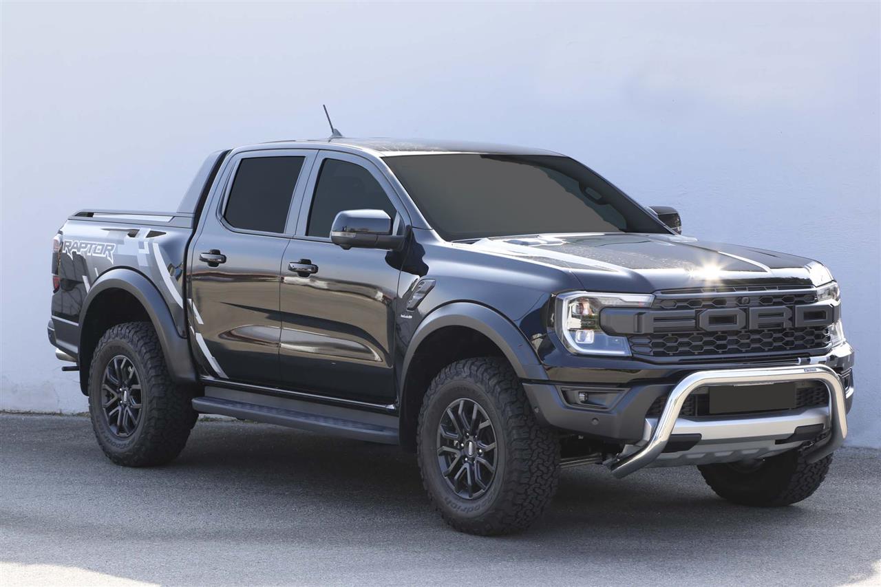 Protezione Anteriore-Super Bar Inox Ø 76 Ford Ranger Raptor 2023+ Ce (Super Bar)