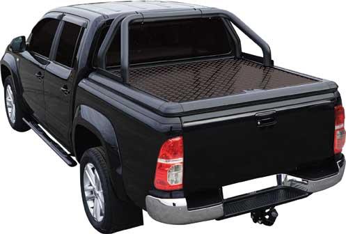 Tonneau Cover Upstone In Alluminio Nero Toyota Hilux/vigo Extra Cab 05-14