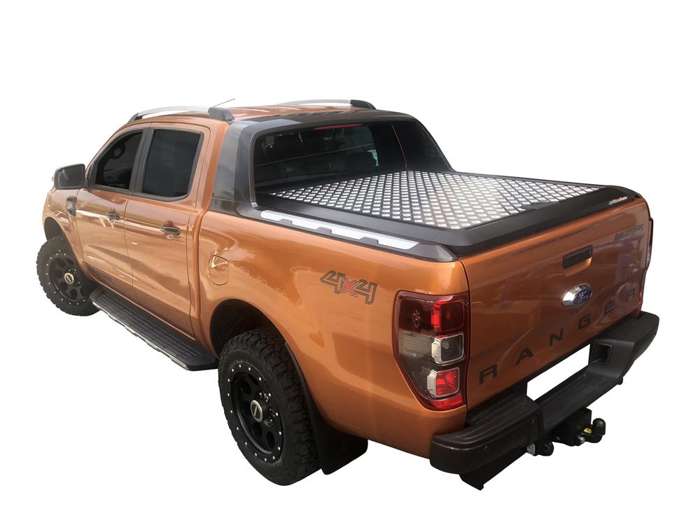 Copertura Tonneau Alluminio V2 Ford Ranger Super Cab 2012+ Rullo Compatibile Wildtrack