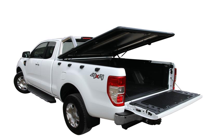 Tonneau Cover Upstone In Alluminio Ford Ranger Super Cab 2012+ Per Roll Bar