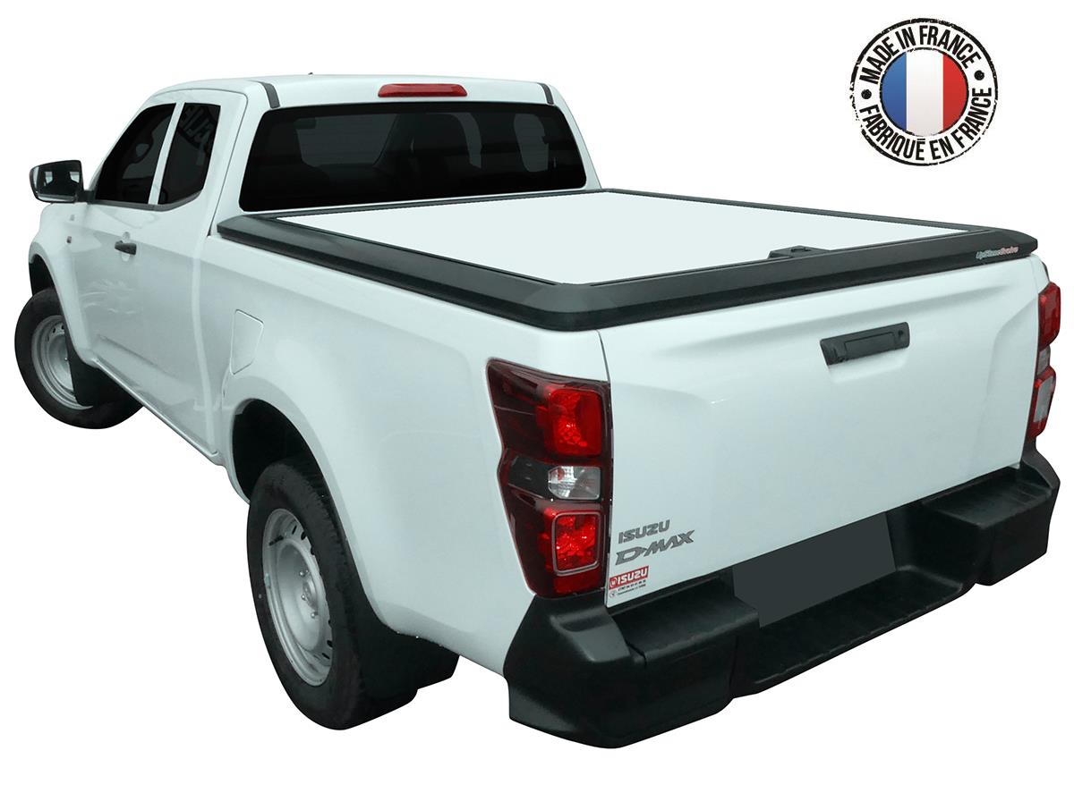 Tonneau Cover Alu Isuzu D-Max 2020+ Crew Cabina - Piastra Centrale Verniciata - Bianco 531