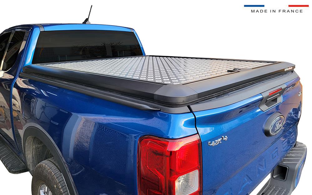 Copertura Tonneau Alluminio V2 Ford Ranger 23+ Doppio Cabina Senza Arceau Oem