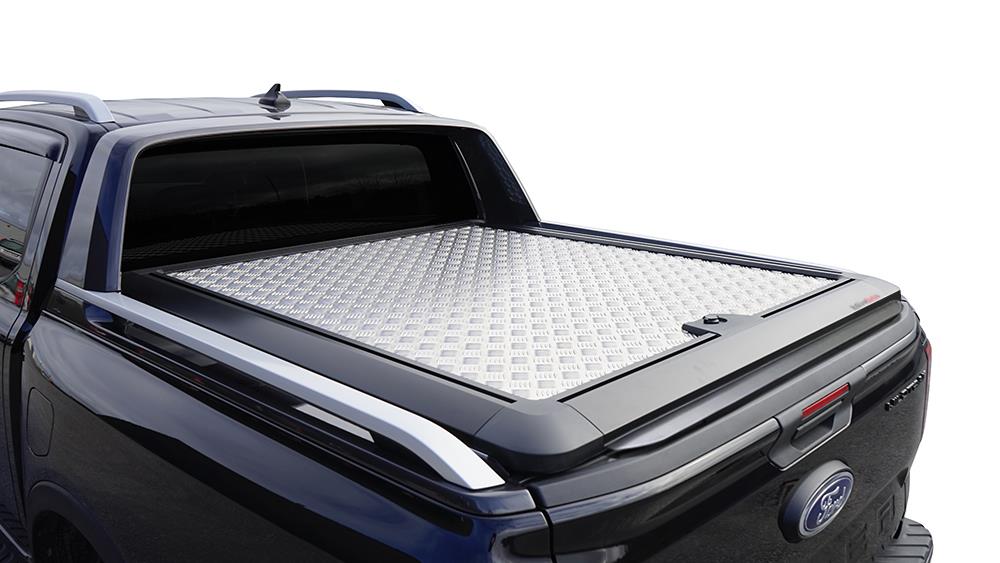 Tonneau Coprono L'alluminio V2 Ranger 23+ Super Cabina Compatibile Roll Bar Wildtrack