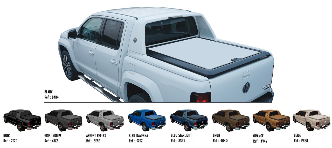 Tonneau Cover Upstone In Alluminiovolkswagen Amarok V6 Double Cab Blu 3S3S