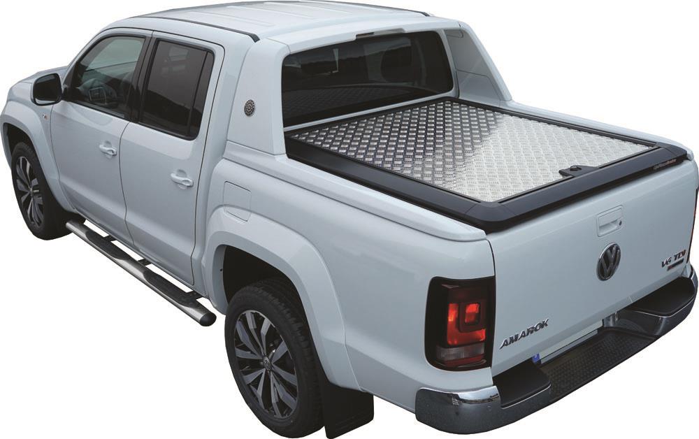 Tonneau Cover Upstone In Alluminio Volkswagen Amrok 2010+ Roll Bar Aventura