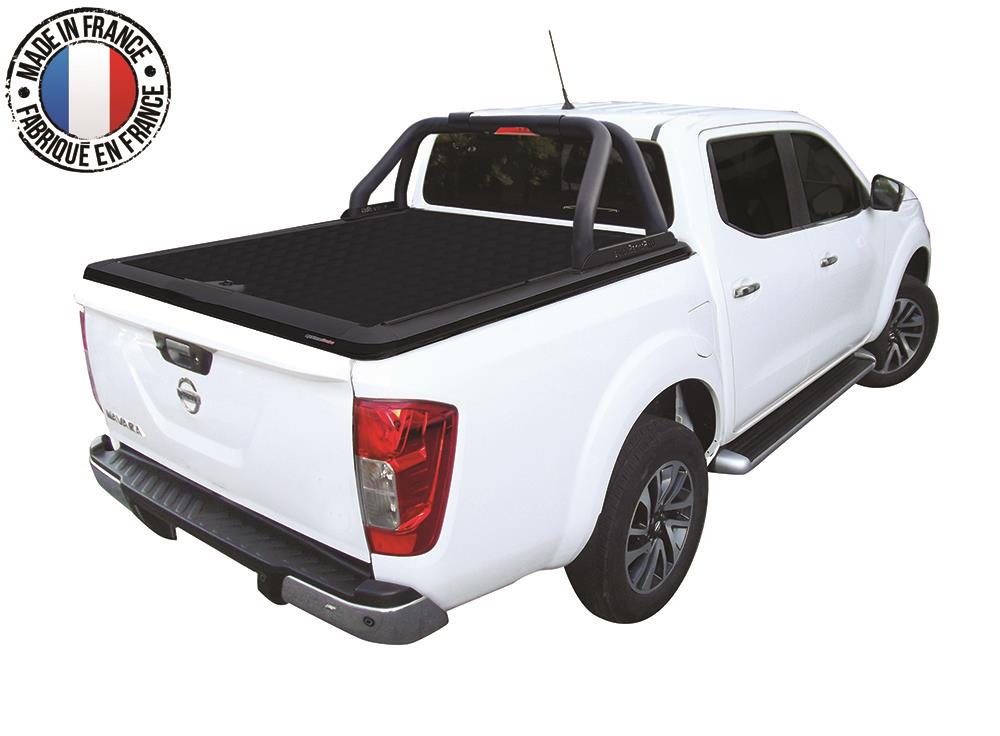Tonneau Cover Upstone In Alluminio Nero Nissan Np300 Doppia Cabina 2016/2021