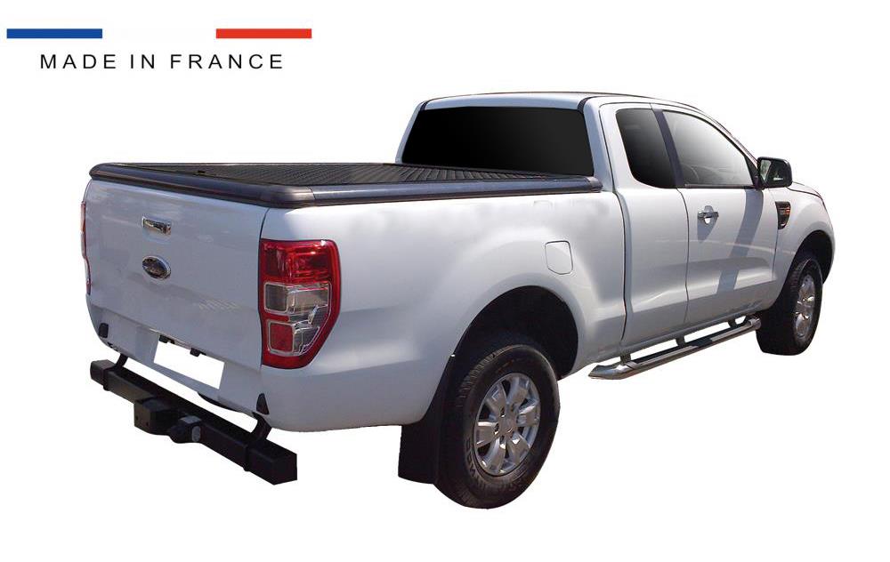 Tonneau Cover Upstone In Alluminio Termolaccato Nero Ford Ranger Super Cab 2012+