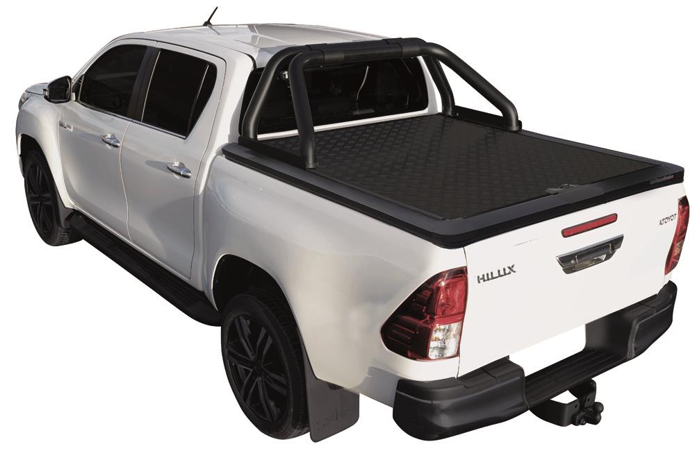 Tonneau Cover Upstone In Alluminio Nero Toyota Hilux 2016+ Doppia Cabina