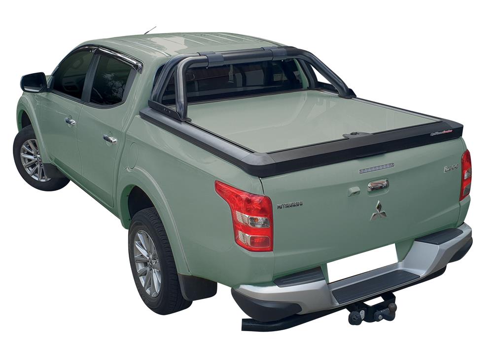 Tonneau Cover Upstone In Alluminio Mitsubishi L200 Club Cab  2016+ Peint Verde F27