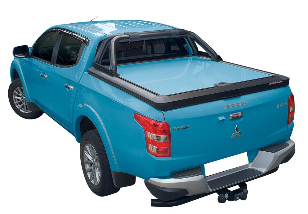 Tonneau Cover Upstone In Alluminio Mitsubishi L200 Club Cab  2016+ Peint Blu F27