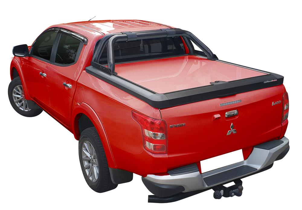 Tonneau Cover Upstone In Alluminio Mitsubishi L200 Club Cab  2016+ Peint Rosso R59