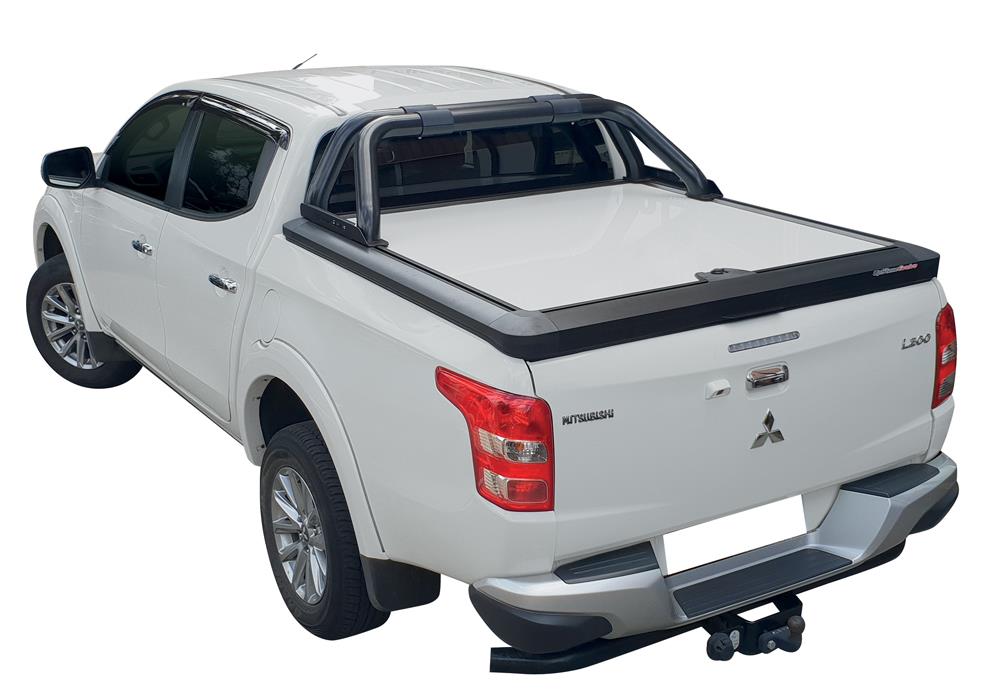 Tonneau Cover Upstone In Alluminio Mitsubishi L200 Club Cab  2016+ Peint Bianco Perle W54