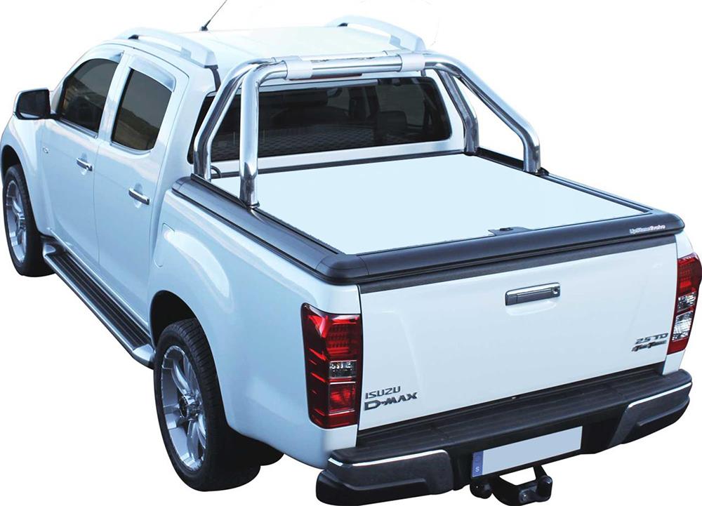 Tonneau Cover Upstone In Alluminio Isuzu Dmax 2012+ Space Cab Bianco 527