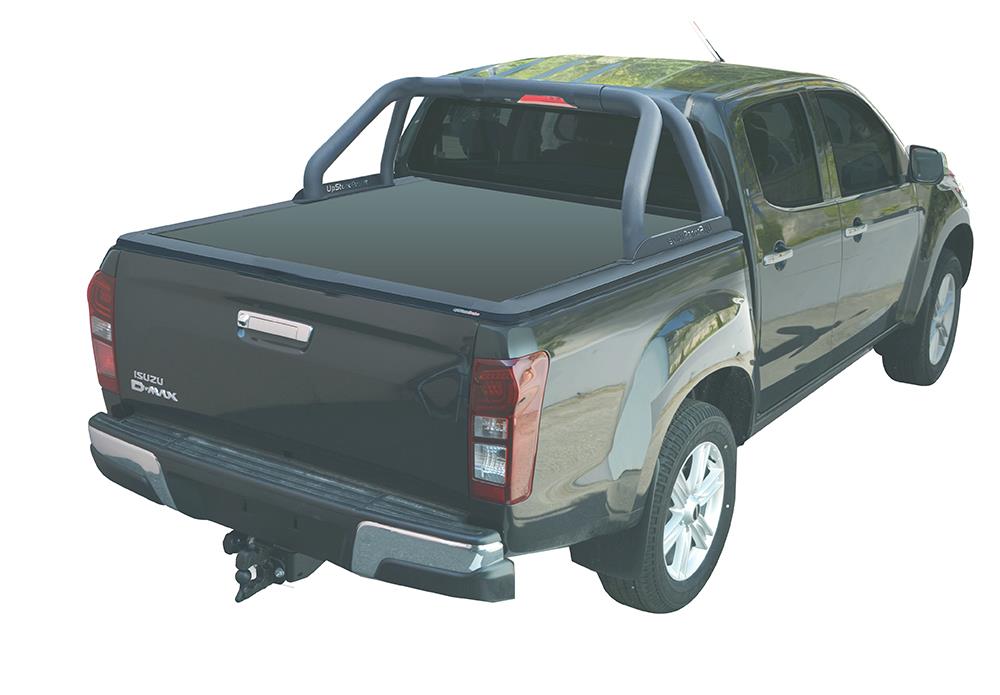 Tonneau Cover Upstone In Alluminio Isuzu Dmax 2012+ Space Cab Obsidian Grigio 554