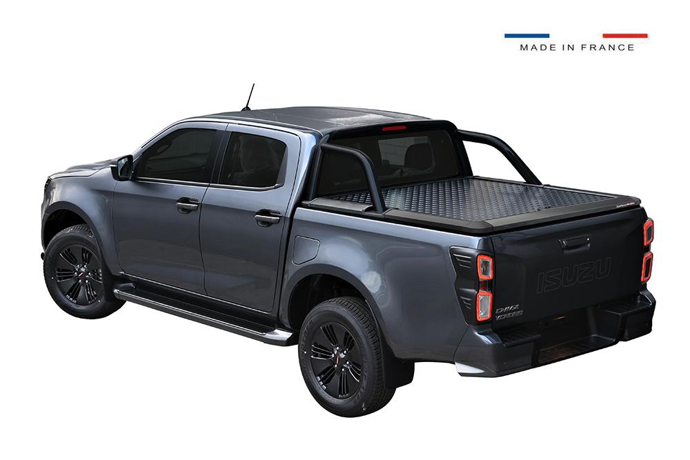 Barra Di Rullo Compatibile Della Cabina Dello Spazio Del 2020+ Di Isuzu D-Max Del Nero Dell'alluminio V2 Della Copertura Del Tonneau