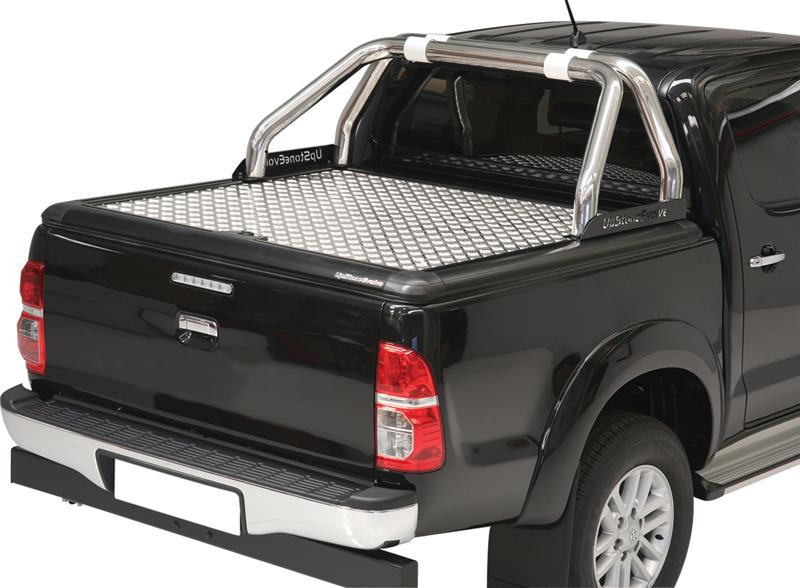Barra Di Rotolamento Doppio Tubo Inox Ø 76 Per La Copertura Del Tonneau Dell'alluminio Upstone Toyota Hilux 2016+