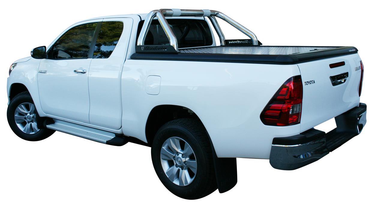 Roll Bar Inox Upstone Doppio Tubo Ø76 Toyota Hilux 2016+