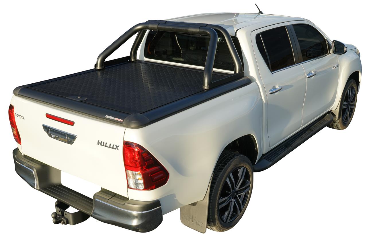Roll Bar Nero Upstone Doppio Tubo Ø76 Toyota Hilux 2016+