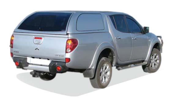 Hard Top Fb Mitsubishi L200 2010/2015 Doppia Cabina Con Vetri Laterali Non Verniciato