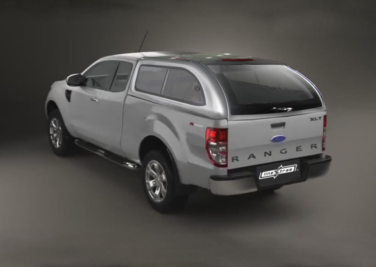 Hard Top Fb Ford Ranger 2012+ Doppia Cabina Con Finestrini Laterali Grigio 30B Titanio