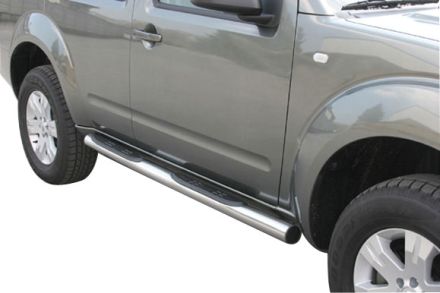 Pedane Laterali Inox Ø76 Nissan Terrano 2 3P 3.0L 2000/2005