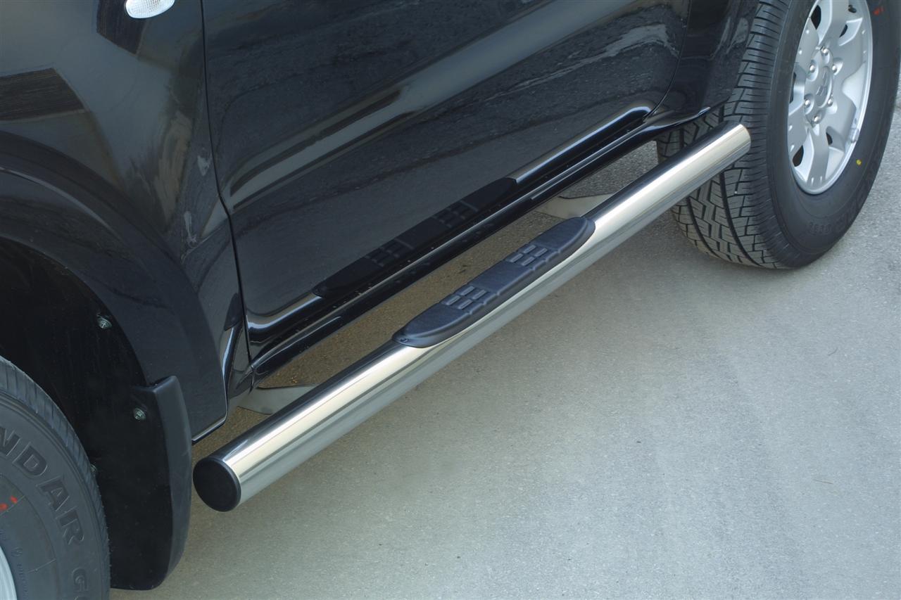 Pedane Laterali Inox Ø76 Mitsubishi Pajero 2.5/3.2 Gl/glx  3P 2006