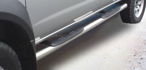 Pedane Laterali Inox Ø76 Nissan Navara Doppia Cab 2002/2005