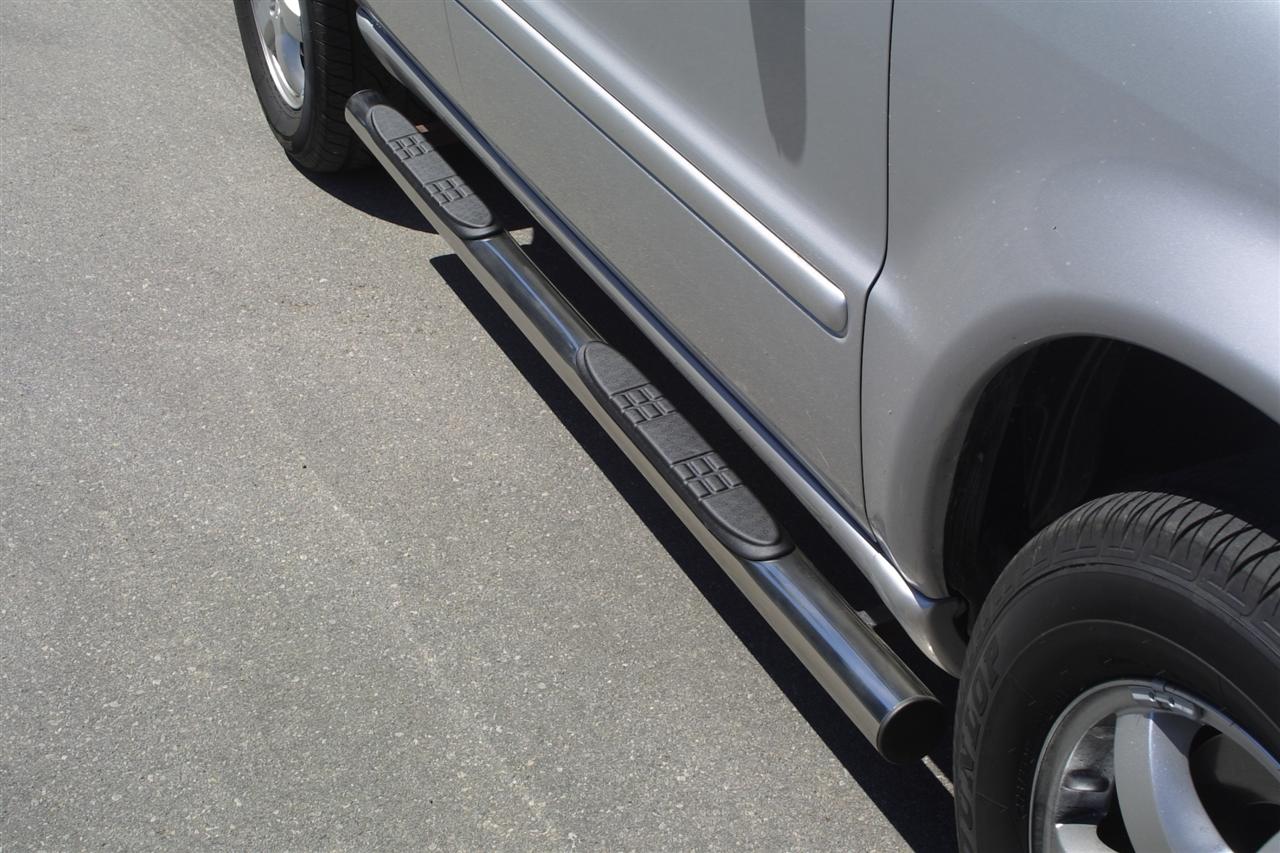 Pedane Laterali Inox Ø76 Mercedes Ml 1998/2005
