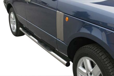 Pedane Laterali Inox Ø76 Land Rover Rangrover 2002/2005