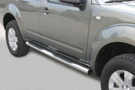 Pedane Laterali Inox Ø76 Nissan Pathinder 2005+