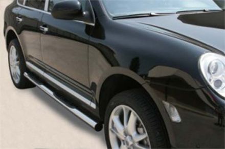 Pedane Laterali Inox Ø76 Porsche Cayenne 2003+