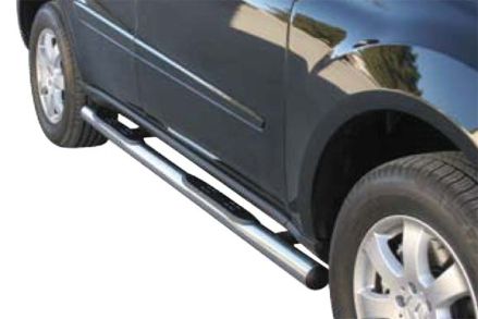 Pedane Laterali Inox Ø76 Mercedes Ml 2006+