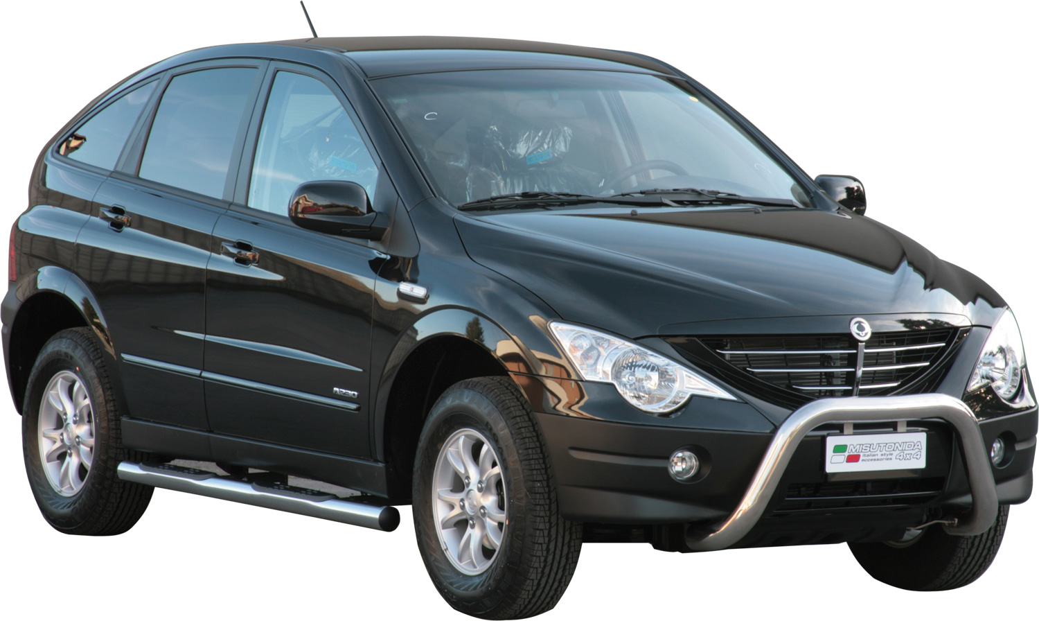 Pedane Laterali Inox Ø76 Ssangyong Actyon Sports 2006+