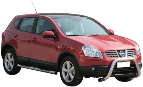 Pedane Laterali Inox Ø76 Nissan Qashqai 2007/2010