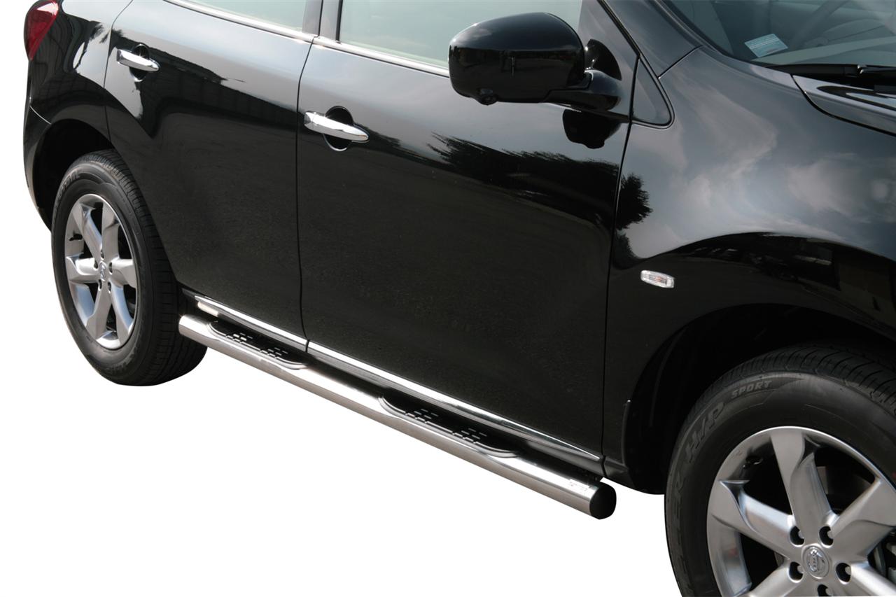 Pedane Laterali Inox Ø76 Nissan Murano 2008+