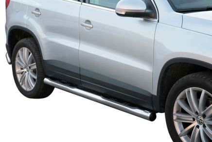 Pedane Laterali Inox Ø 76 Volkswagen Tiguan