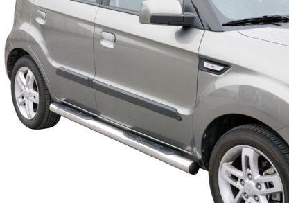 Pedane Laterali Inox Ø76 Kia Soul 2009+