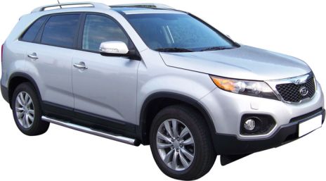 Pedane Laterali Inox Ø76 Kia Sorentol 2009+