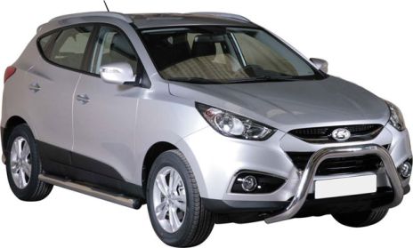 Pedane Laterali Inox Ø76 Hyundai Ix 35 2010+