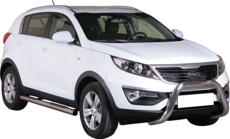 Pedane Laterali Inox Ø76 Kia Sportage 2010+