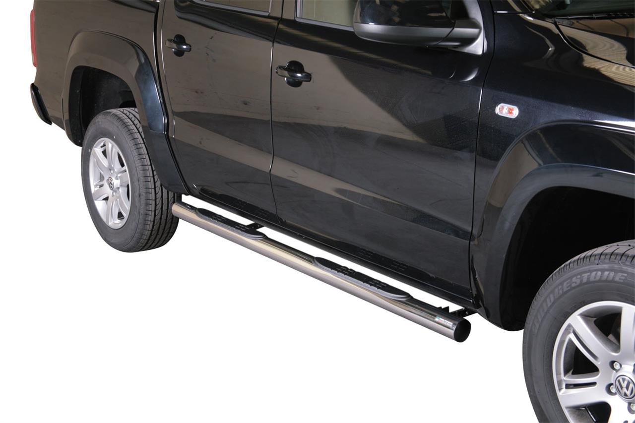 Pedane Laterali Inox Ø76 Volkswagen Amarok 2010+