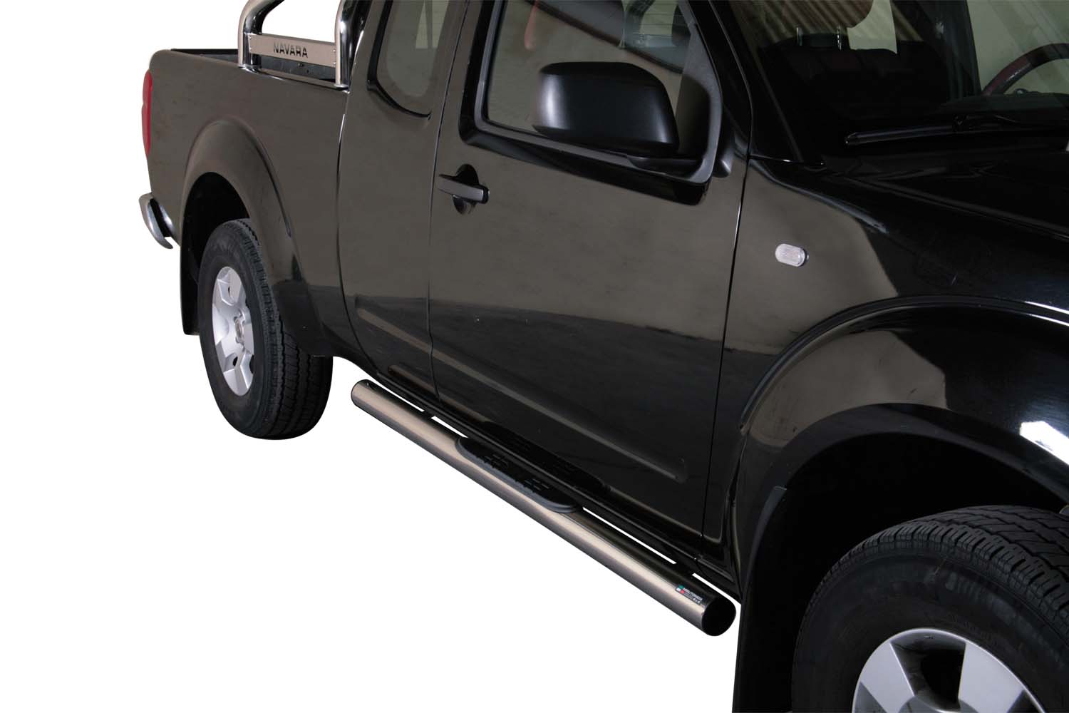 Pedane Laterali Inox Ø76 Nissan Navara D40 2005-2014 King Cab