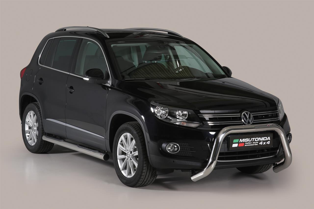 Pedane Laterali Inox Ø 76 Volkswagen Tiguan 2011+