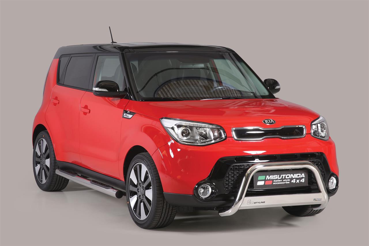 Pedane Laterali Inox Ø76 Kia Soul 2014+