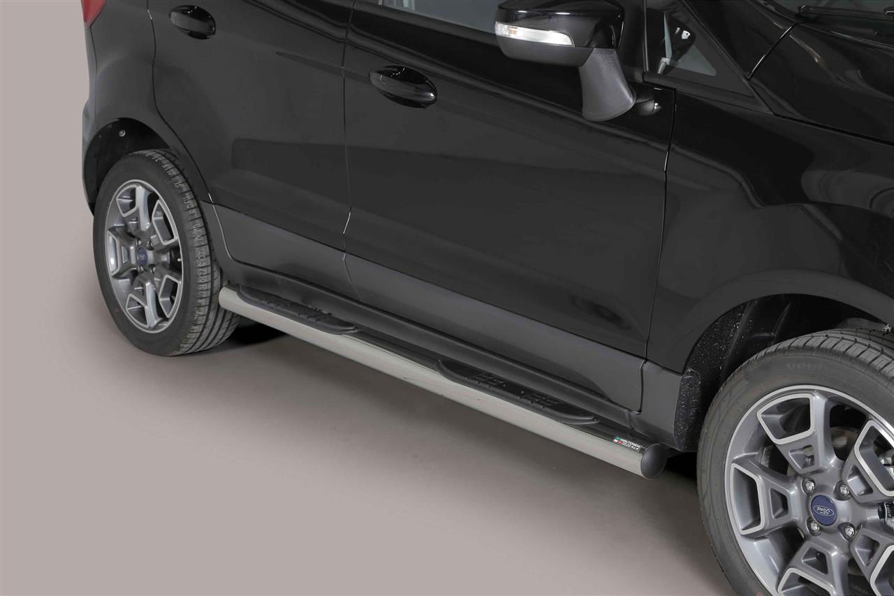 Pedane Laterali Inox Ø 76 Design Ford Ecosport 2014+