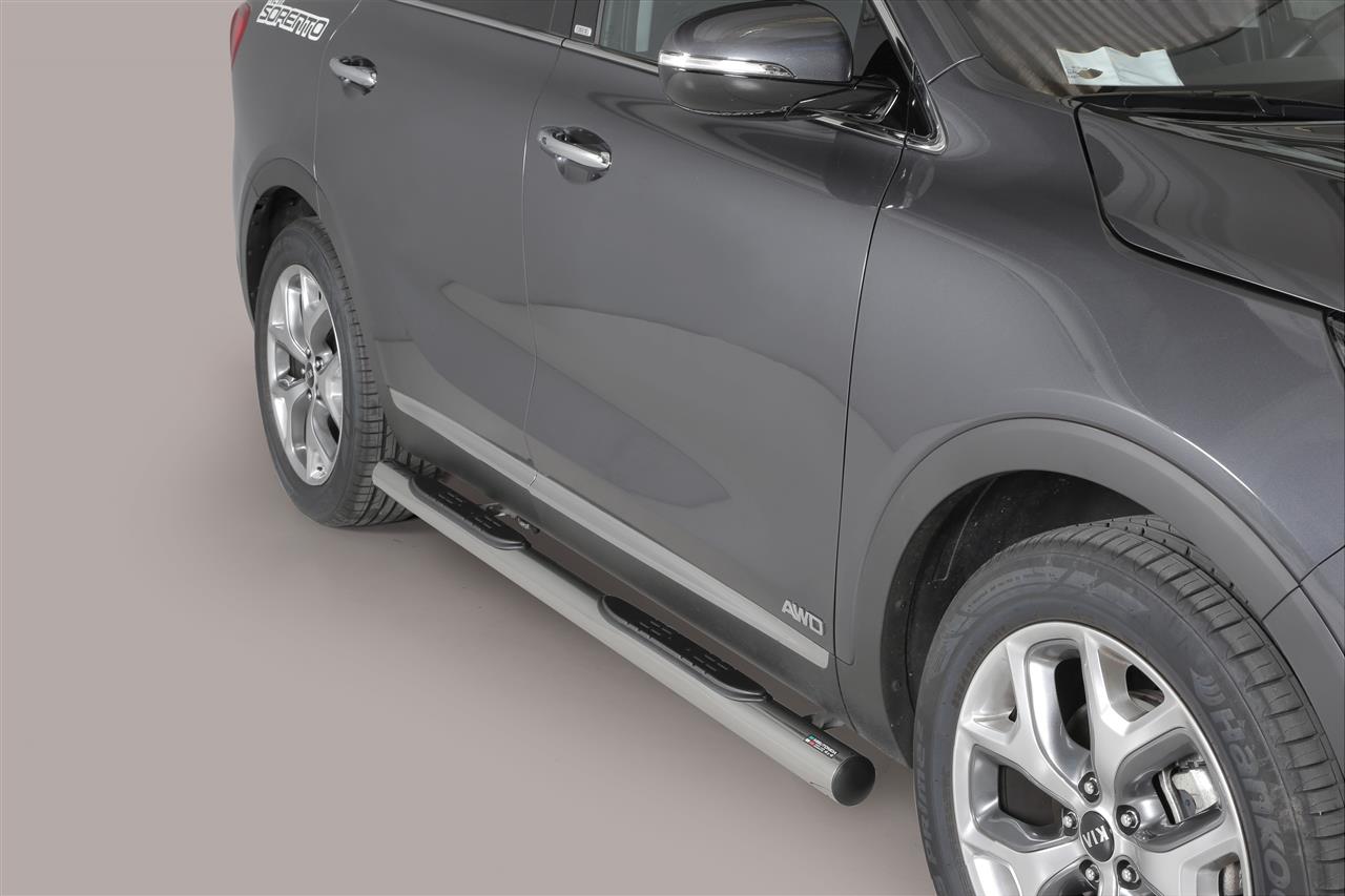 Pedane Laterali Inox Ø 76 Kia Sorento 2015+