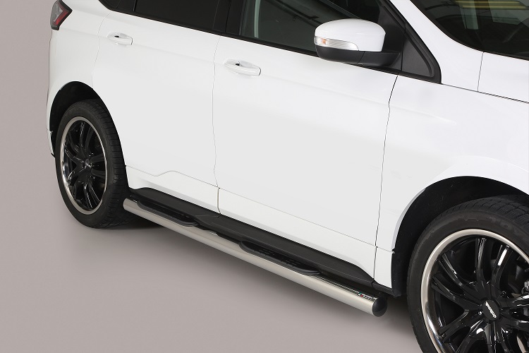 Pedane Laterali Inox Ø 76 Design Ford Edge 2016+