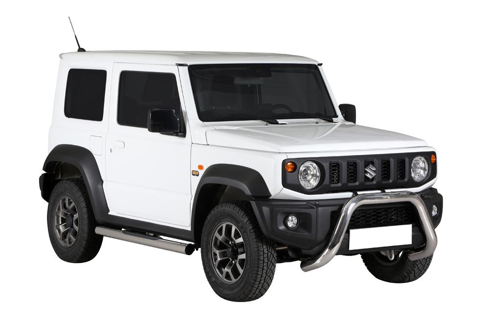 Pedane Laterali Inox Ø 76 Design Suzuki Jimny 2018+