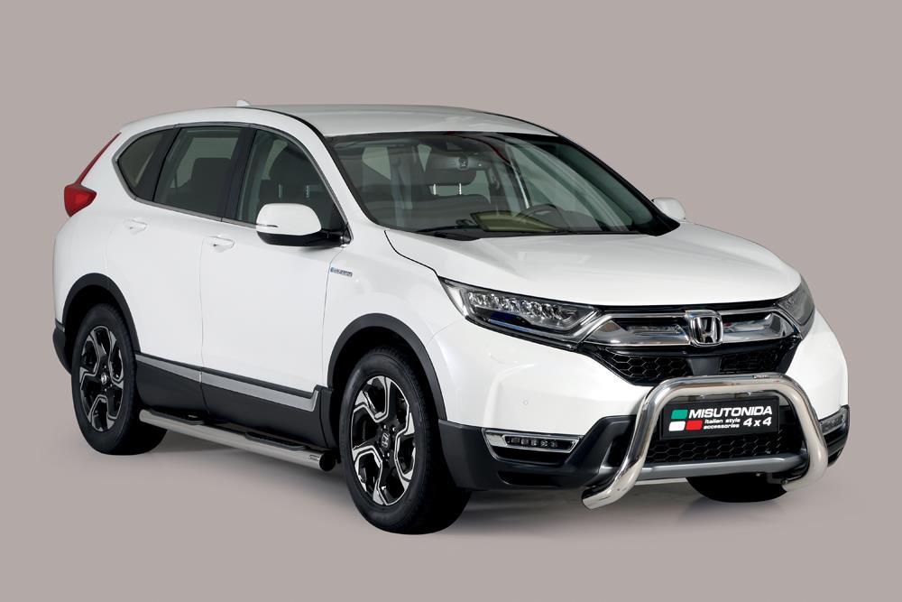 Pedane Laterali Inox Ø 76 Design Honda Crv Hybrid 2019+